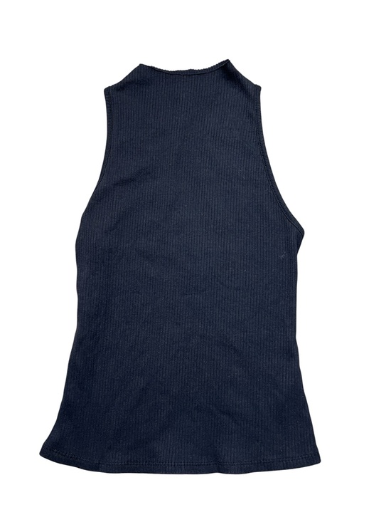 Maeve Tops - Maeve Anthropologie Black Ribbed High Neck Tank Top Women’s Size Small